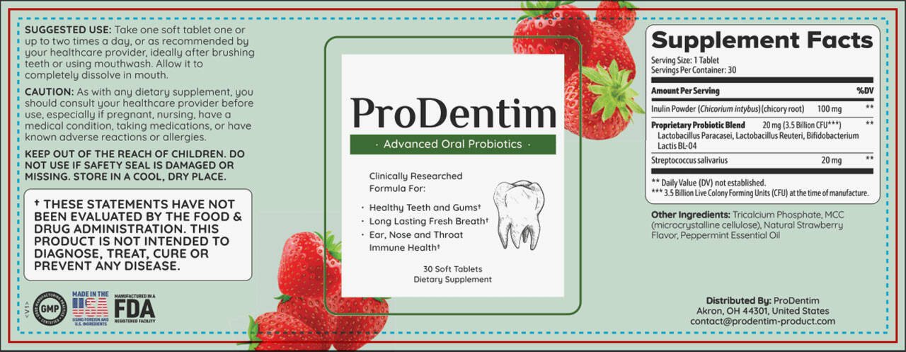 ProDentim.com Supplement Facts